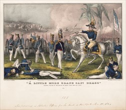 "A Little More Grape Capt. Bragg", General Taylor at the Battle of Buena Vista, Feb 23d, 1847, Lithograph, Nathaniel Currier, 1847