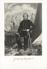Zachary Taylor, at the Period of his Commanding in Mexico, Engraving by Alonzo Chappel from an Original Painting, Johnson, Fry & Co. Publ, 1863