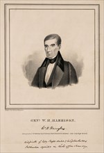 Genl. W.H. Harrison, drawn from life by J. Penniman, lithographed & Published by J. Penniman, 1836
