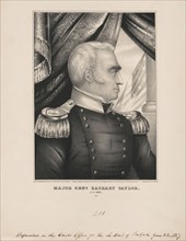 Major General Zachary Taylor, U.S. Army, Lithograph, E.B & E.C. Kellogg, 1847