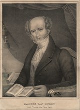 Martin Van Buren, Eighth President of the United States, Half-Length Portrait, Lithograph, D.W. Kellogg & Co., 1840
