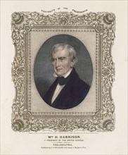 William Henry Harrison, 9th President of the United States, Life on Stone by A. Newsam, Lithograph by A. Duval, Published by C.S. Williams, Philadelphia, 1846