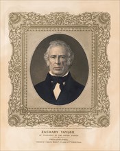 Zachary Taylor, 12th President of the United States, Life on Stone by A. Newsam, Lithograph by A. Duval, Published by S. Augustus Mitchell, Jr., Philadelphia, 1849