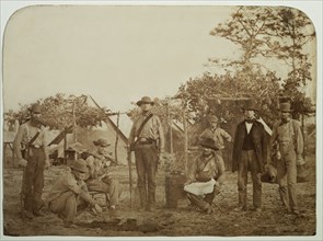 Confederate Camp, Warrington Navy Yard, Pensacola, Florida, USA, by Jay Dearborn Edwards, 1861