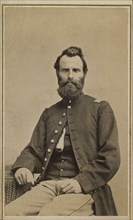 Seated Portrait of Captain John C. Whiteside, Company A, 105th New York Infantry Regiment and Co. H, 94th New York Infantry Regiment, by Willard M. Knight, Buffalo, New York, USA, 1861-65