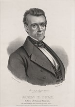 James K. Polk, Gallery of National Portraits, Drawn by J.A. McDougal, Lithograph, Endicott's Lith. N.Y., 1844