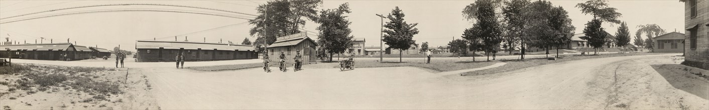 Scene at Division Headquarters, Camp Zachary Taylor, Louisville, Kentucky, USA, Caufield & Shook, 1918