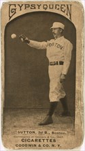 Ezra Sutton, Boston Beaneaters, Baseball Card Portrait, Goodwin & Co., 1887