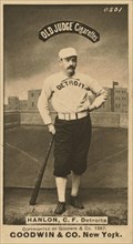 Ned Hanlon, Detroit Wolverines, Baseball Card Portrait, Goodwin & Co., 1887
