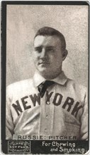 Amos Rusie, New York Giants, Baseball Card Portrait, Mayo Tobacco Works, 1895