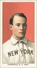 Kid Elberfeld, New York Highlanders, Baseball Card Portrait, American Tobacco Company, 1909