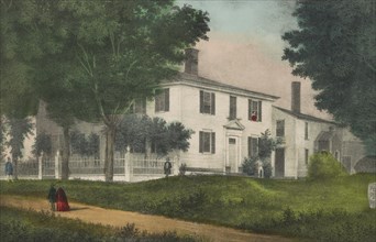 The Birthplace of Gen. Frank Pierce, Hillsborough, New Hampshire, Lithograph, Nathaniel Currier, 1852