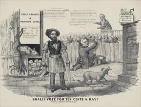 Political Cartoon, J. Childs, Philadelphia, Pennsylvania, 1856