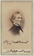 Jefferson Davis (1808-89), President of the Confederate States during American Civil War, Head and Shoulders Portrait, Mathew Brady, 1861