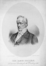 Hon. James Buchanan, Democratic Candidate for the Presidency, Lithograph & Published by Thomas Rabuske, N.Y., 1856