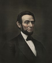 Head and Shoulders Portrait of U.S. President Abraham Lincoln, Kurz & Allison, Chicago, 1875