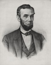 Head and Shoulders Portrait of Abraham Lincoln, Lithograph by A. Brett & Company based on a Photo by Alexander Gardner, Published by Jones & Clark, New York, 1860's