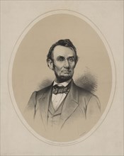 Head and Shoulders Portrait of Abraham Lincoln, Lithograph by C.J. Culliford, London, from a Photograph by Anthony Berger, 1860's