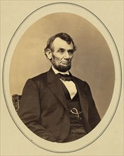 Half-Length Seated Portrait of Abraham Lincoln, Photograph by Anthony Berger, February 9, 1864