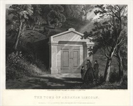 The Tomb of Abraham Lincoln, Drawn by Paul Dixon from a Sketch by W. Ward, Engraved and Published by John C. McRae, 1866