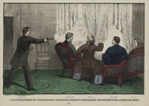 Assassination of President Lincoln, Ford's Theatre, Washington, April 14, 1865, Published by E.B. & E.C. Kellogg, 1865