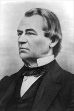Andrew Johnson (1808-75), 17th President of the United States, Head and Shoulders Portrait, Photograph by Abraham Bogardus, New York, 1865