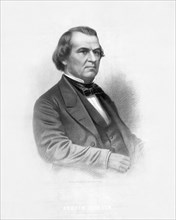 Andrew Johnson (1808-75), 17th President of the United States, Head and Shoulders Portrait, Engraving, J.H. Bufford, 1865