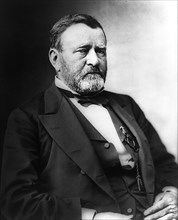 Ulysses S. Grant (1822-85), 18th President of the United States 1869-77, General of Union Army during American Civil War, Seated Portrait, Photograph by Mathew B. Brady, Brady-Handy Collection, 1870's