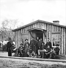 Members of General Ulysses S. Grant's Staff, City Point, Virginia, USA, Mathew B. Brady, April 12, 1865