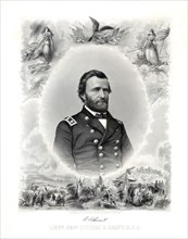 Lieut. General Ulysses S. Grant, Engraving by J.C. Buttre from a Photograph by Mathew B. Brady, 1865