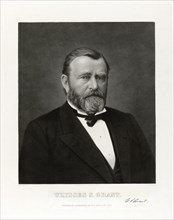 Ulysses S. Grant (1822-85), 18th President of the United States 1869-77, General of Union Army during American Civil War, Head and Shoulders Portrait, R. Dudensing & Son Publishers, New York City, 188...