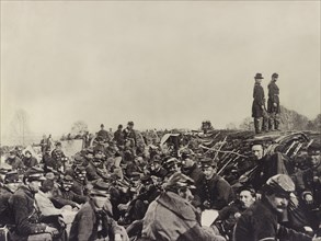 Union Soldiers Entrenched along the West Bank of the Rappahannock River, Fredericksburg, Virginia, USA, Photograph by Andrew J. Russell, December 1862