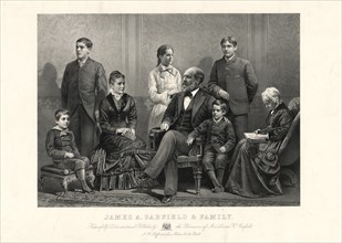 James A. Garfield and Family, Respectfully Dedicated to and Published by the Permission of Lucretia R. Garfield, Published by J.H. Bufford's Sons, 1881
