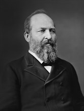 James A. Garfield (1831-81), 20th President of the United States, Half-Length Seated Portrait, Mathew B. Brady, Brady-Handy Collection, 1870-80