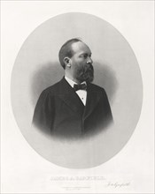 James A. Garfield (1831-81), 20th President of the United States, Head and Shoulders Portrait, Engraved and Published by R. Dudensing and Sons, 1881