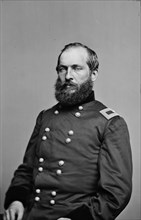 James A. Garfield (1831-81), 20th President of the United States, Head and Shoulders Portrait as Brigadier General during American Civil War, Photograph by Mathew B. Brady, 1865