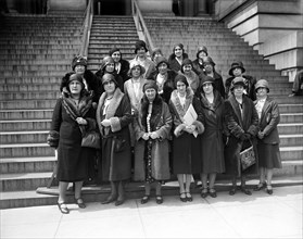 National Association Women Lawyers to see President Hoover through four representatives, asking for United States Plenipotentiaries to the Hague to vote for a World Code of equality between men and wo...