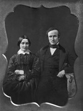 Rutherford B. Hayes (1822-93), 19th President of the United States 1877-81, and his Wife Lucy Webb Hayes (1831-89) on their Wedding Day, Three-Quarter Length Portrait, Daguerreotype, December 30, 1852