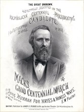 "Hurrah! For Hays and Honest Ways!", Campaign Song for U.S. Presidential Candidate Rutherford B. Hayes, Composer & Lyricist E.W. Foster, Published by John F. Perry & Co., Boston, 1876