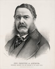 Gen. Chester A. Arthur, Republican Candidate for Vice-President of the United States, Lithograph, Currier & Ives, 1880