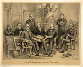 President Cleveland and his Cabinet, Lithograph, Forbes & Co., 1885