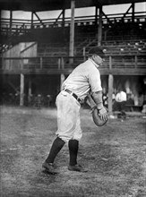 Grover Land, Major League Baseball Player, Cleveland Naps, Full-Length Portrait, Bain News Service, 1912