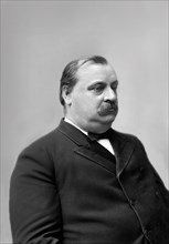 Grover Cleveland (1837-1908), 22nd and 24th President of the United States 1885–89 and 1893–97,  Half-Length Portrait, Photograph by Charles Milton Bell, 1880's