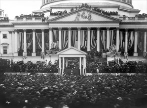 President McKinley Making his Second Inaugural Address, U. S. Capitol, Washington DC, USA, C. M. Bell Studio Collection, March 4, 1901