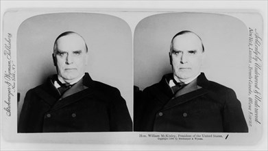Hon. William McKinley, President of the United States, Stereo Card, Strohmeyer & Wyman Publishers, 1898