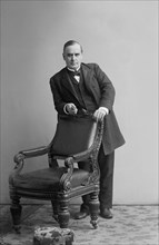William McKinley (1843-1901), 25th President of the United States 1897-1901, Full-Length Portrait Standing near Chair, Photograph by Charles Milton Bell, between 1877 and 1889