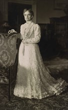 Ida Saxton McKinley (1847-1907), First Lady of the United States 1897-1901, Wife of U.S. President William McKinley, Full-Length Portrait, 1900