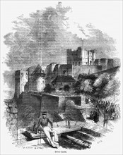 Dover Castle, Illustration from John Cassell's Illustrated History of England, Vol. I from the earliest period to the reign of Edward the Fourth, Cassell, Petter and Galpin, 1857