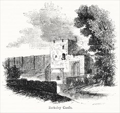 Berkeley Castle, Illustration from John Cassell's Illustrated History of England, Vol. I from the earliest period to the reign of Edward the Fourth, Cassell, Petter and Galpin, 1857