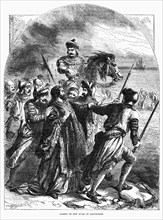 Arrest of the Duke of Gloucester, Illustration from John Cassell's Illustrated History of England, Vol. I from the earliest period to the reign of Edward the Fourth, Cassell, Petter and Galpin, 1857